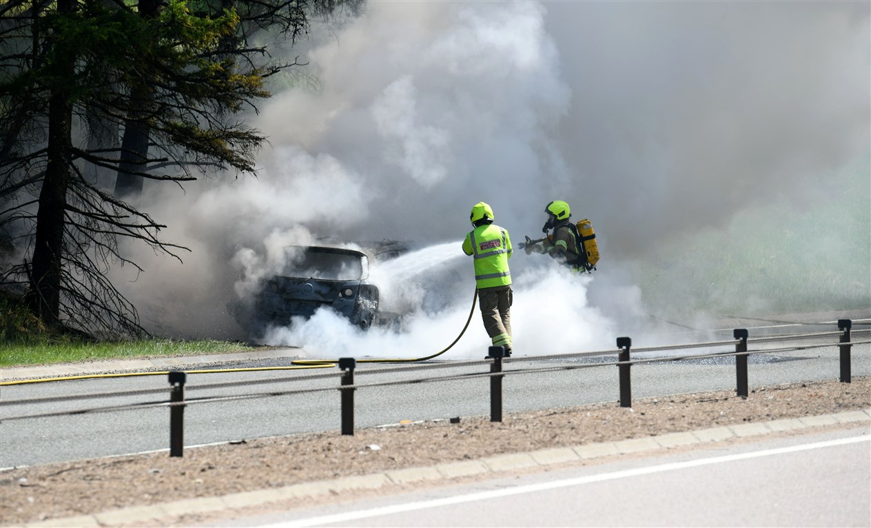 Fire appliances from Inverness were sent to the scene.