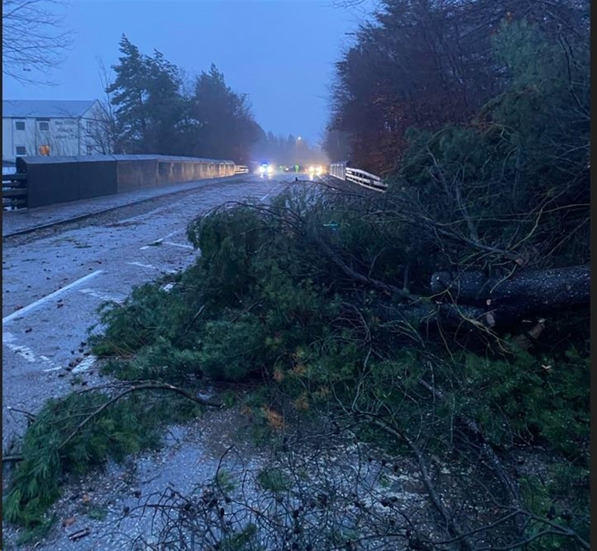 The impact of Storm Gerrit on the A82 near Fort William. Picture: Bear Scotland.