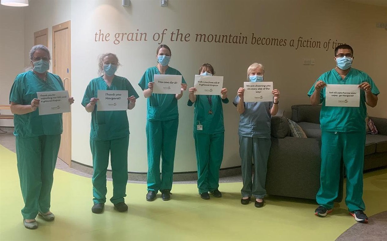 Messages of thanks from hospice staff.