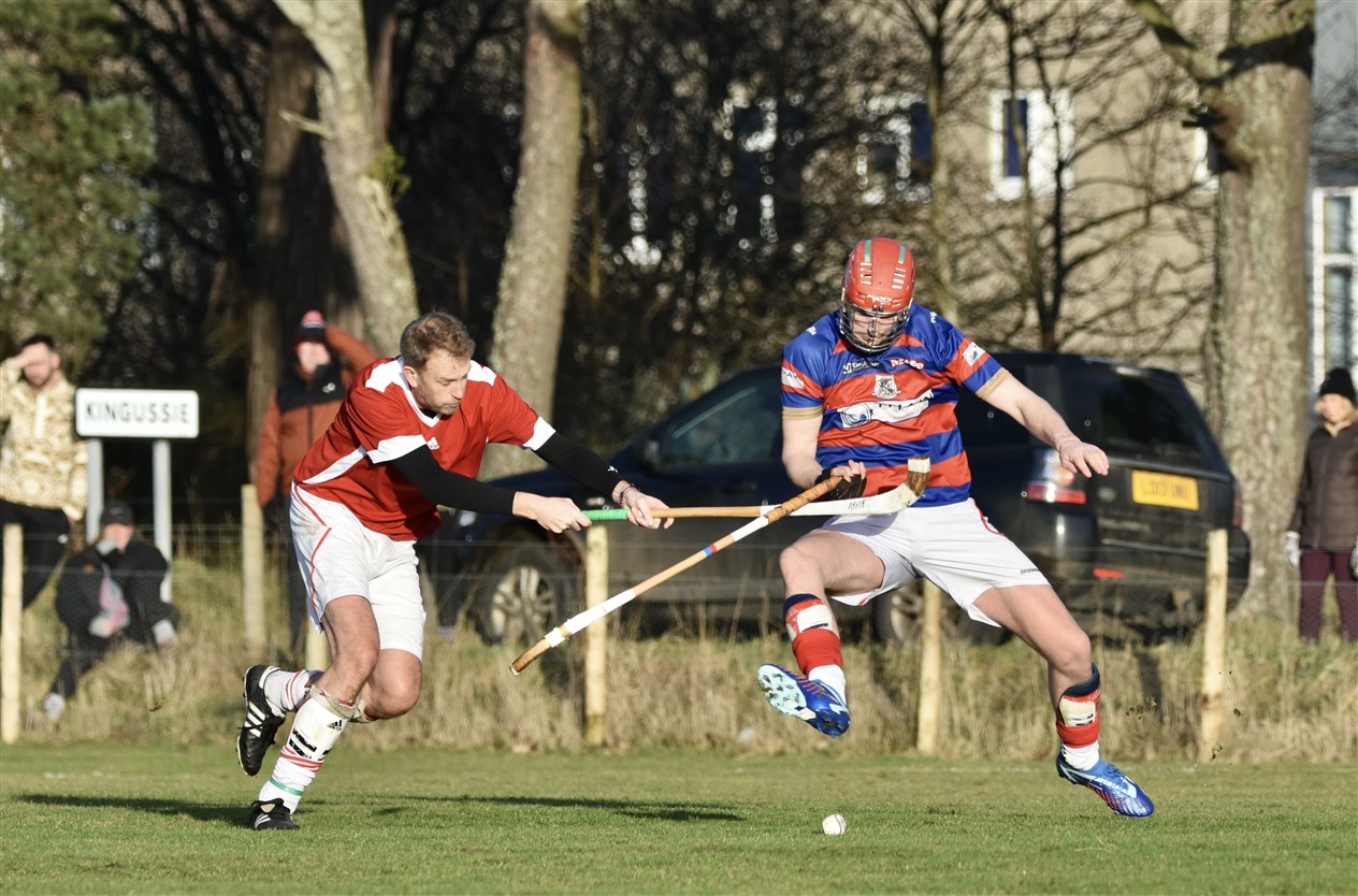 It was as ever a competitive match with the seniors emerging as 3-0 winners. Picture: Fiona Young.