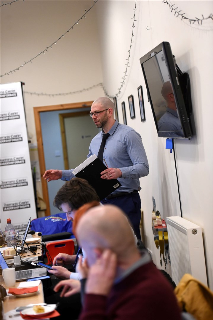 The Highland News and Media team in the media room. Picture: Callum Mackay..