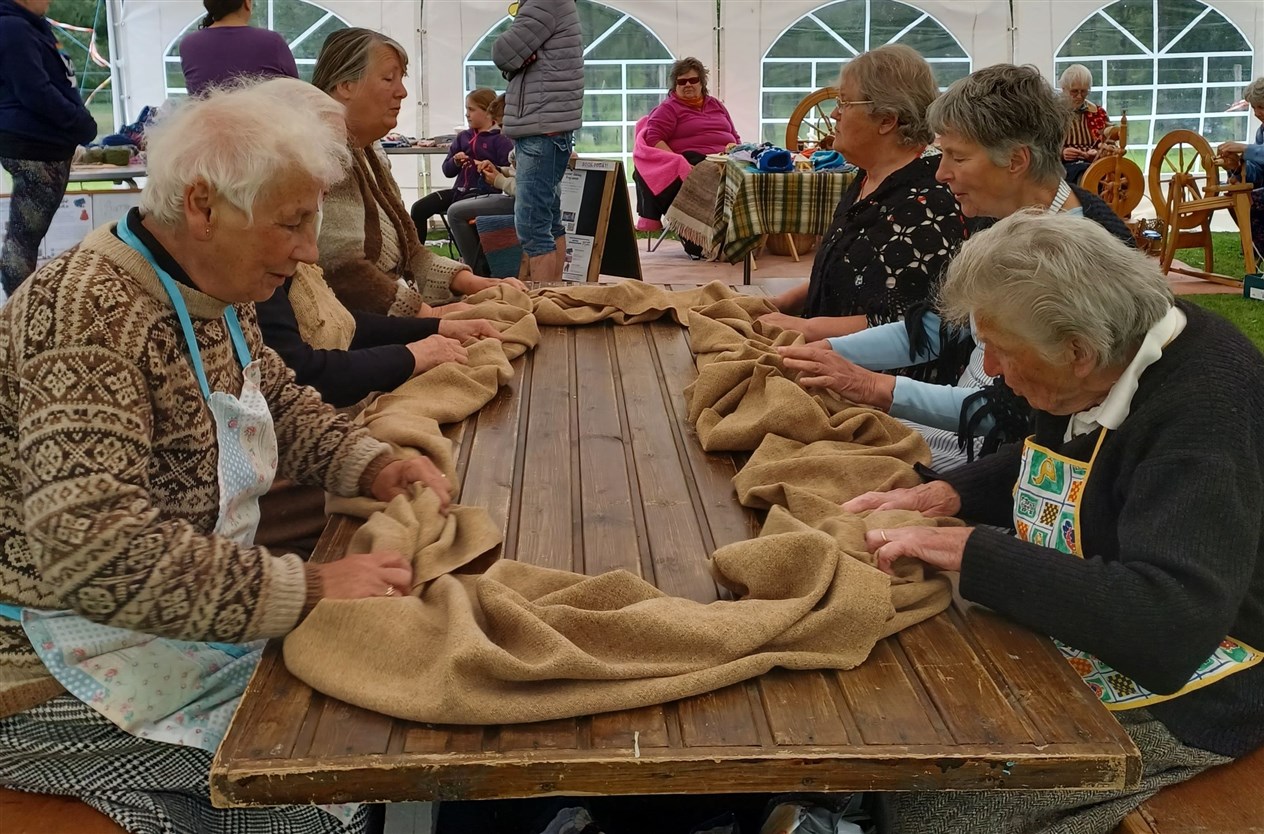 The Badenoch Waulking Group will be performing over the weekend.
