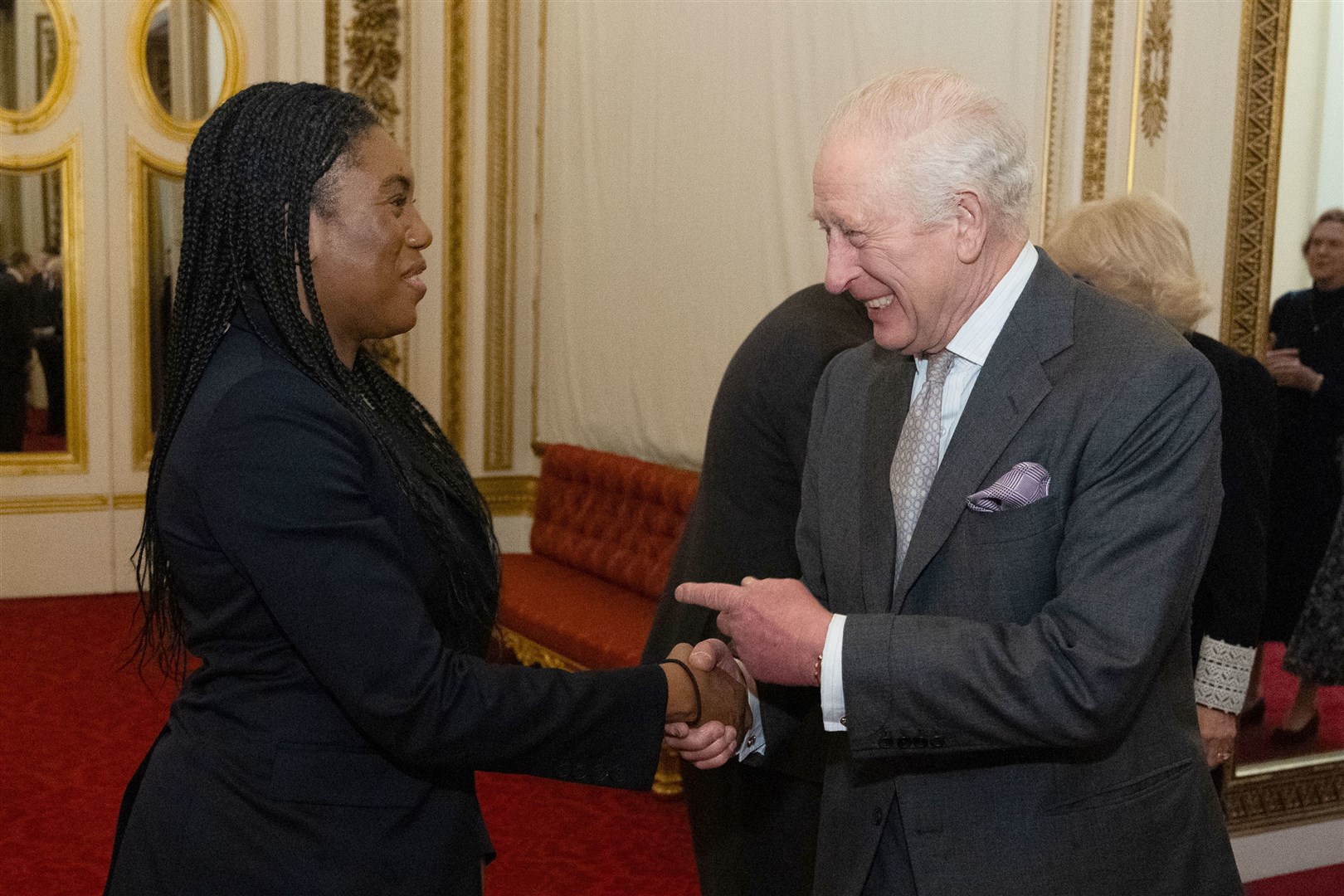 The pair also met last week at the King’s post-election reception for MPs (Aaron Chown/PA)