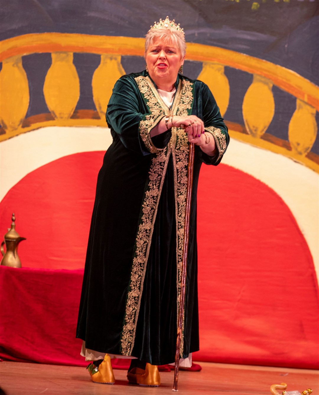 SHE'S A LADY: Elsie Galt stepped up to a leading role this year on the boards, having served as musical director last year. (Aidan Woods)