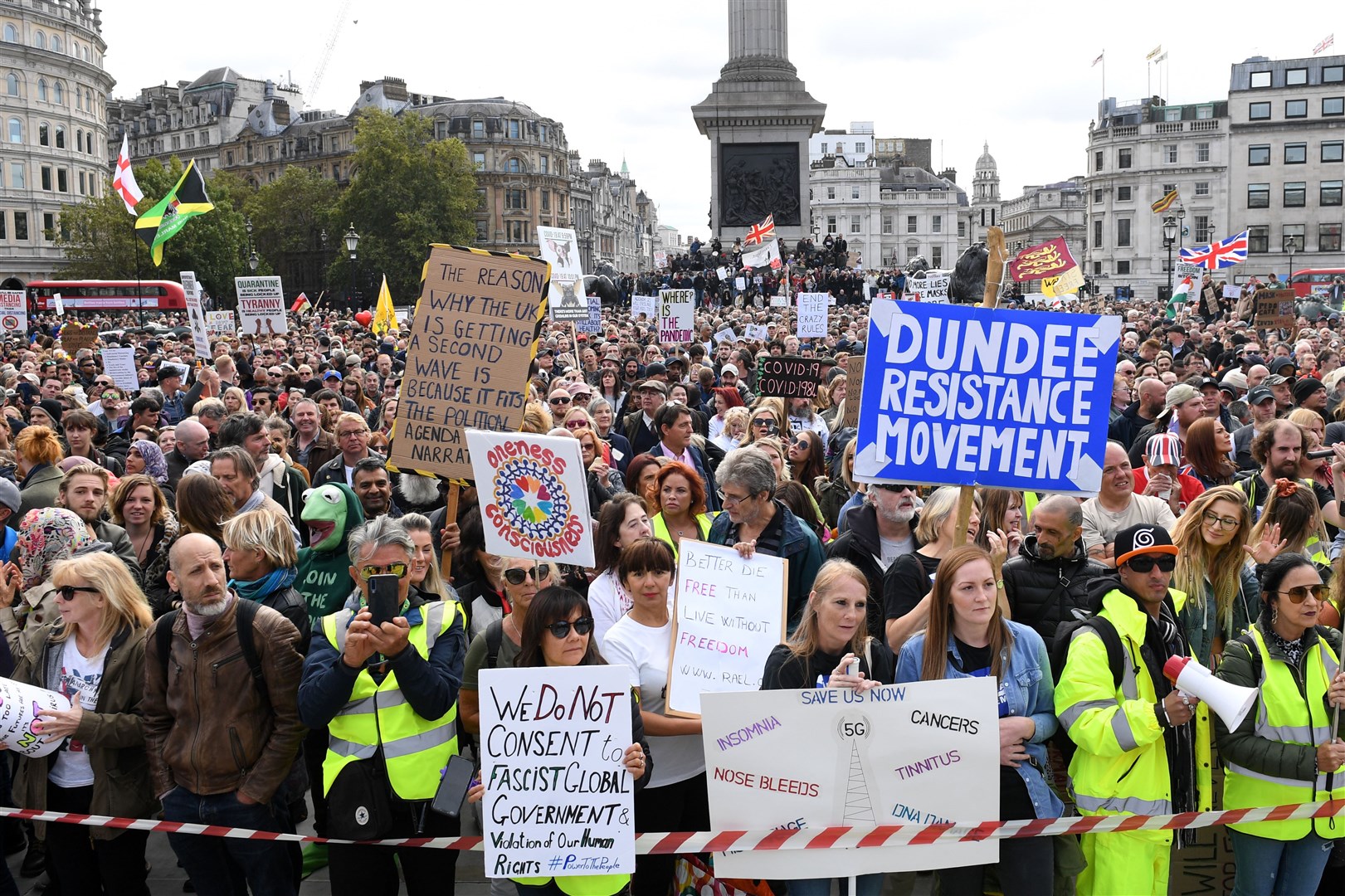 People did not social distance or wear face masks (Stefan Rousseau/PA Images)