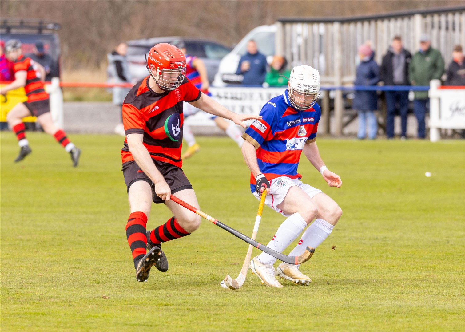 Kingussie's Ruaridh Anderson (right) got on the scoresheet twice to help send the Kings back to the top.