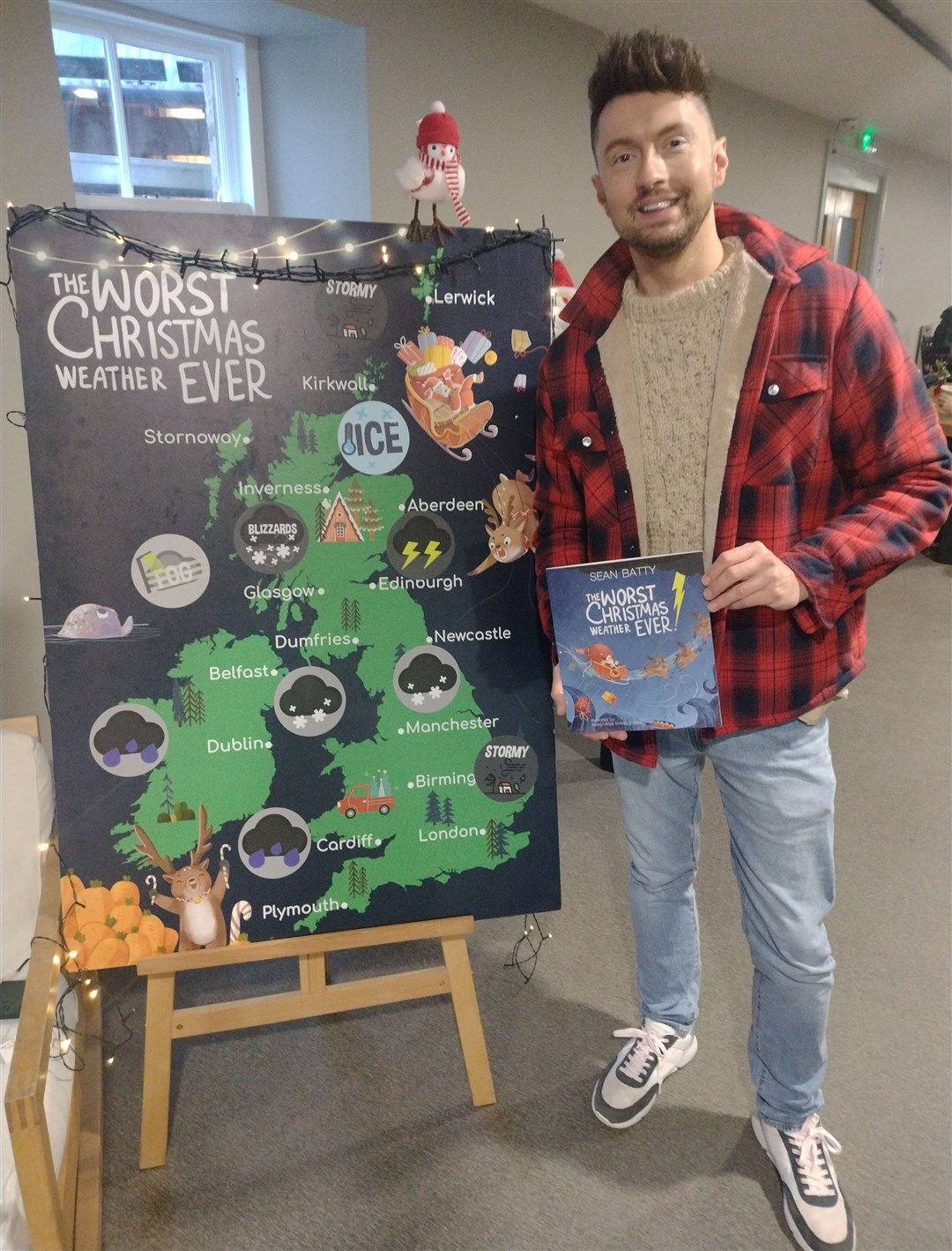 'Climate change needs no embellishment,' TV weatherman Sean Batty told the Strathy. 'So every event in my book is based on actual occurrences in each location.'