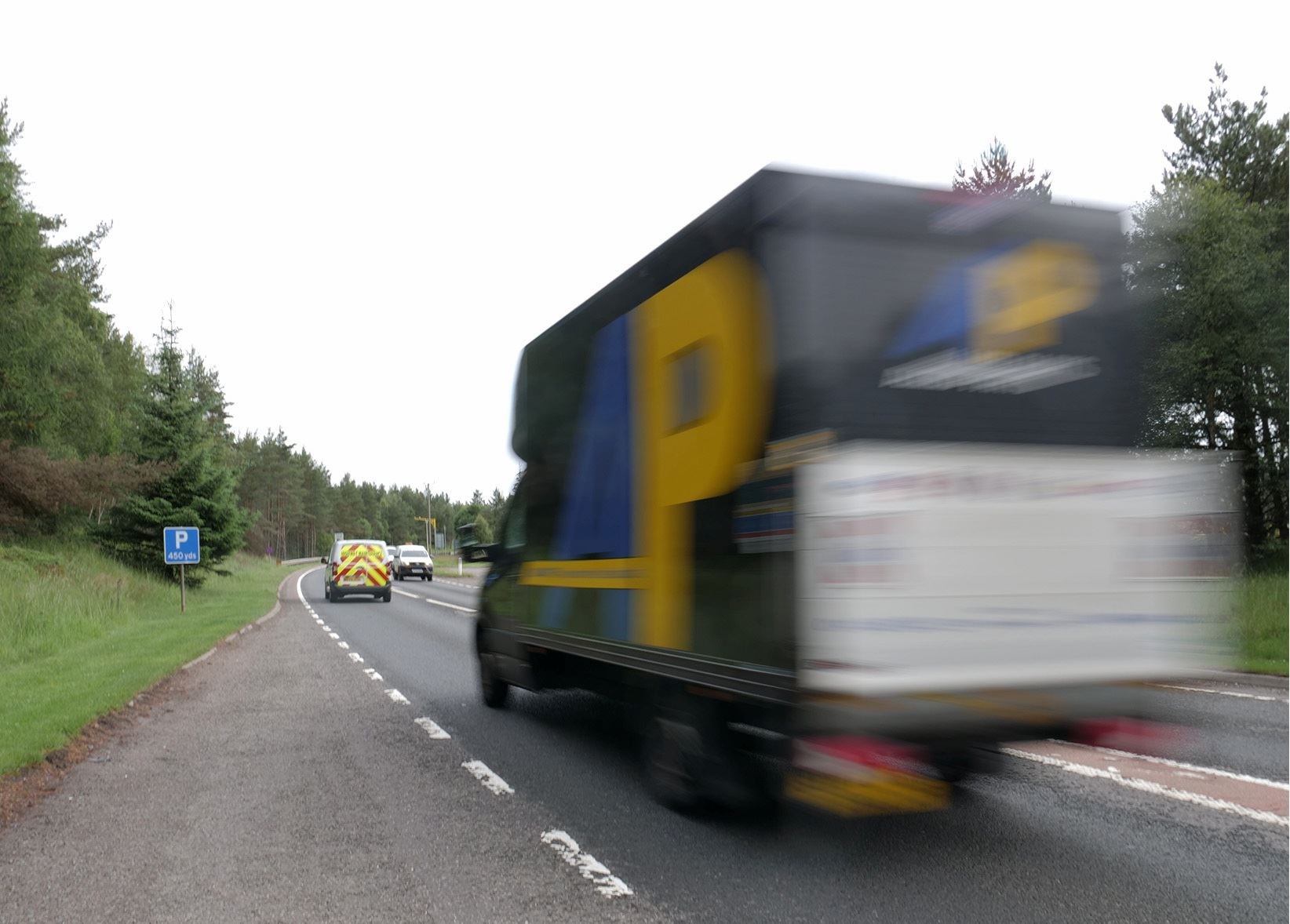 Under the proposals speed limits would be cut to 50mph on single-carriageway roads for cars and motorbikes, but increased by 10mph for goods vehicles.