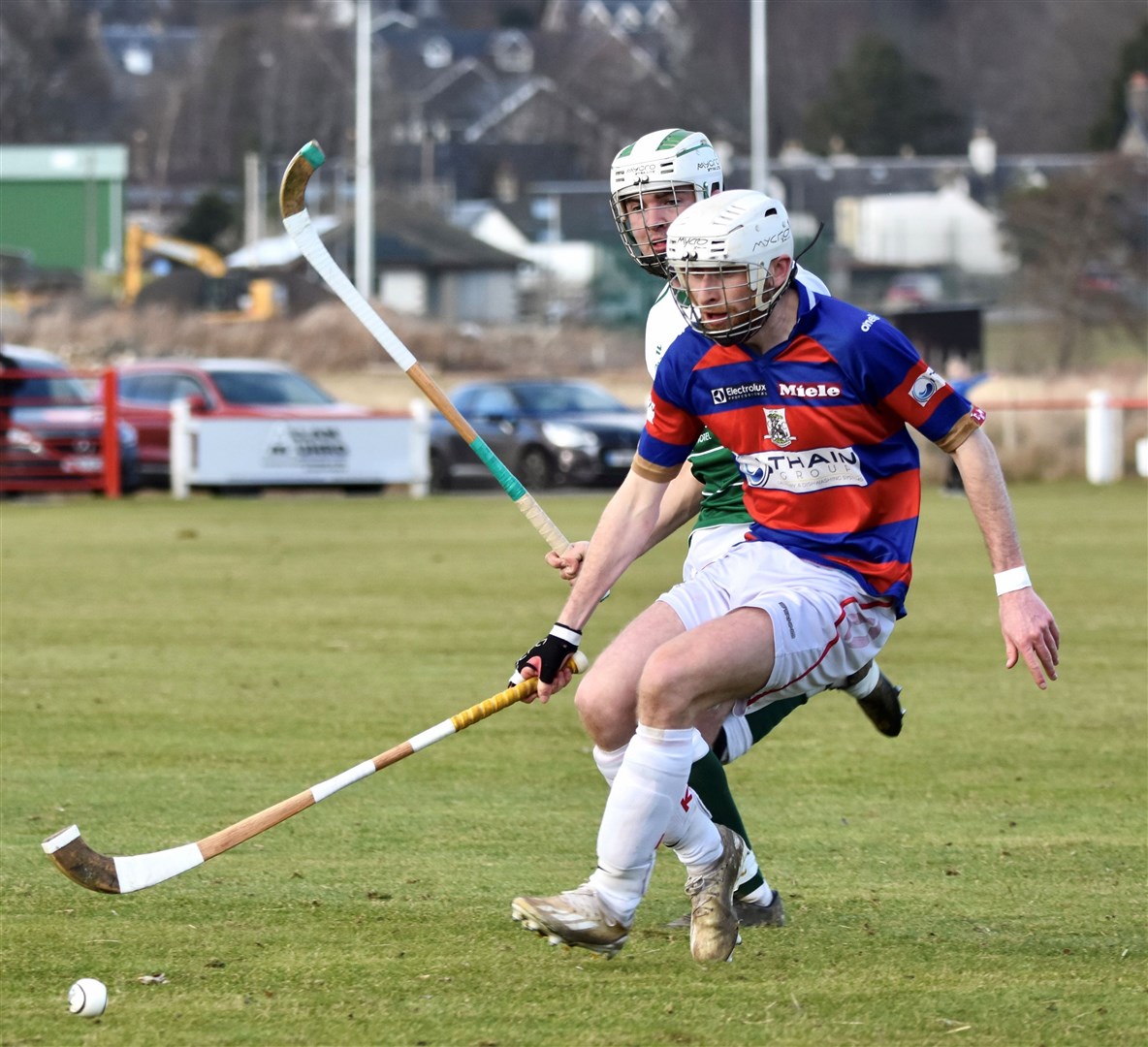 Ruaridh Anderson in control of the ball for the Kings. Picture: Fiona Young.