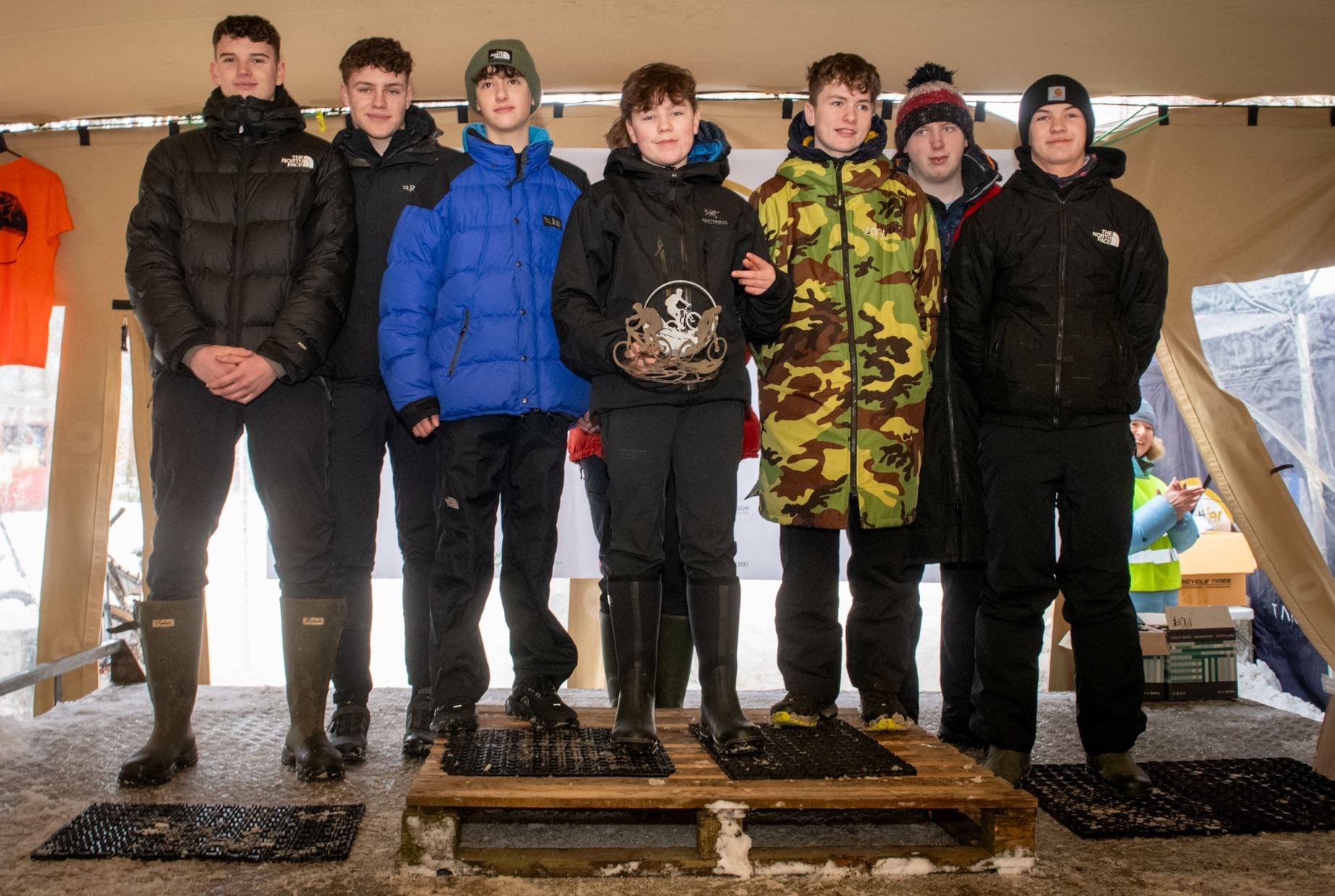 Strathpuffer 2025 Sunday. Dingwall Academy claimed the Schools Eight title. Picture: Callum Mackay.