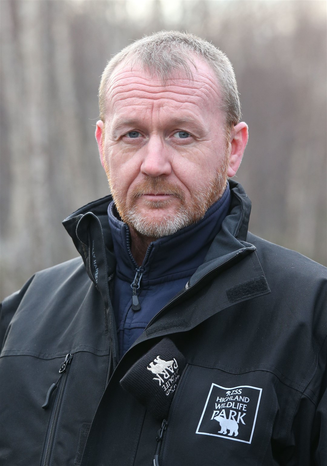 Keith Gilchrist(head of animal collections at the Highland Wildlife Park) who was searchng for the escaped monkey at Kincraig in the Scottish Highlands...pic Peter Jolly