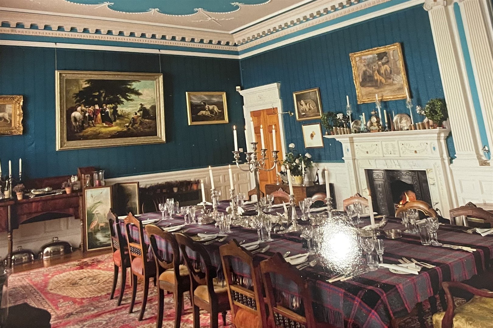 The dining room as it was before the sale eight years ago.
