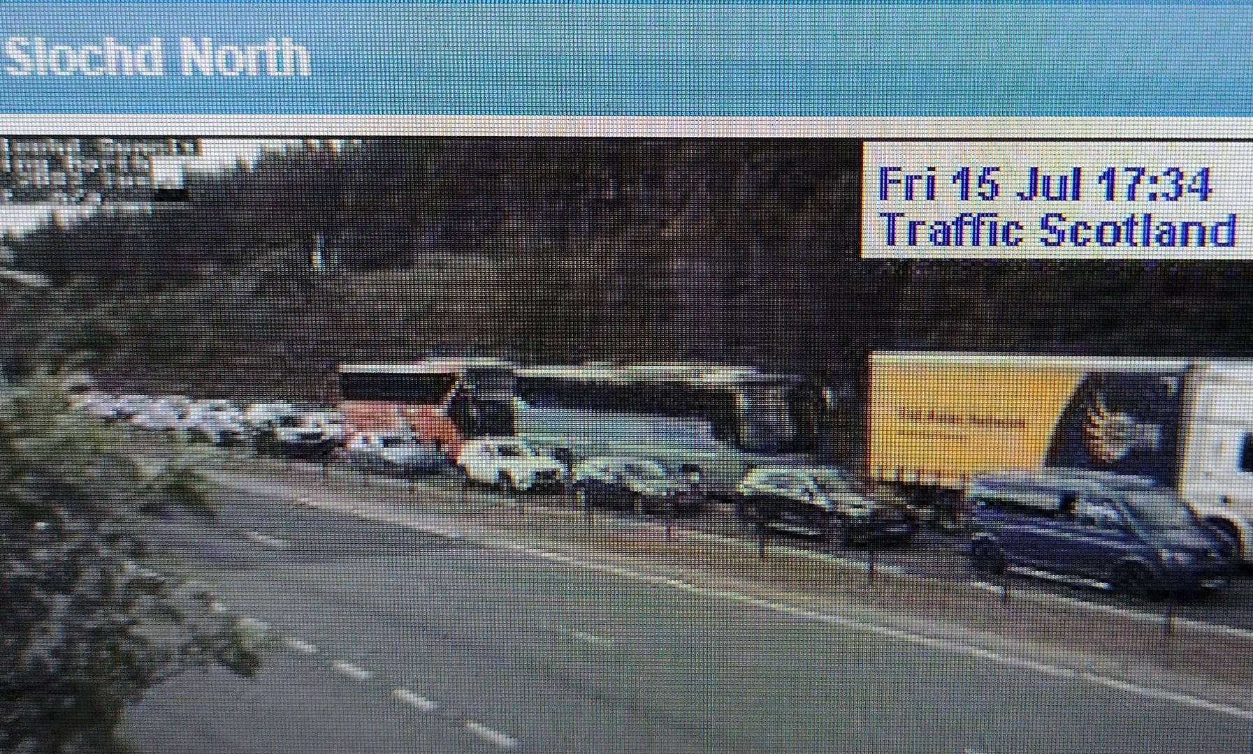 Slochd on Traffic Scotland webcam this afternoon after the second RTA had occurred.