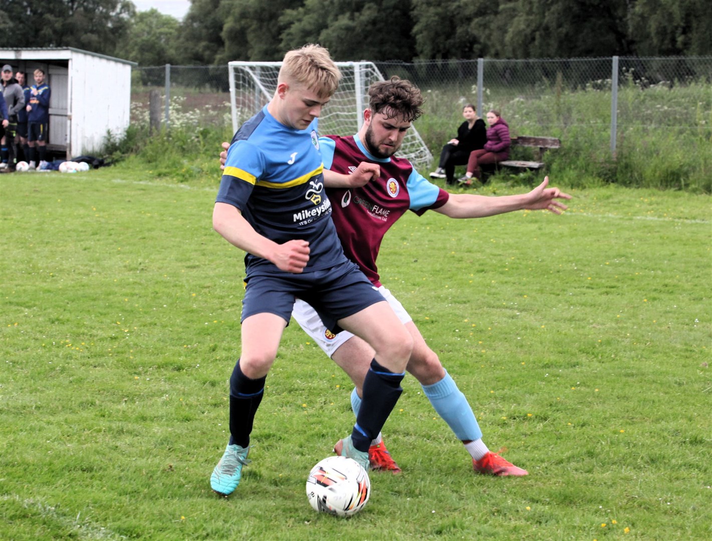 Grantown United (right) have made it to the last 16 of the national cup.