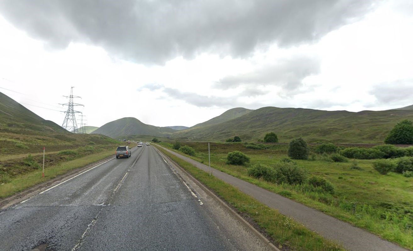 A9 Blair Atholl to Dalwhinnie road works.