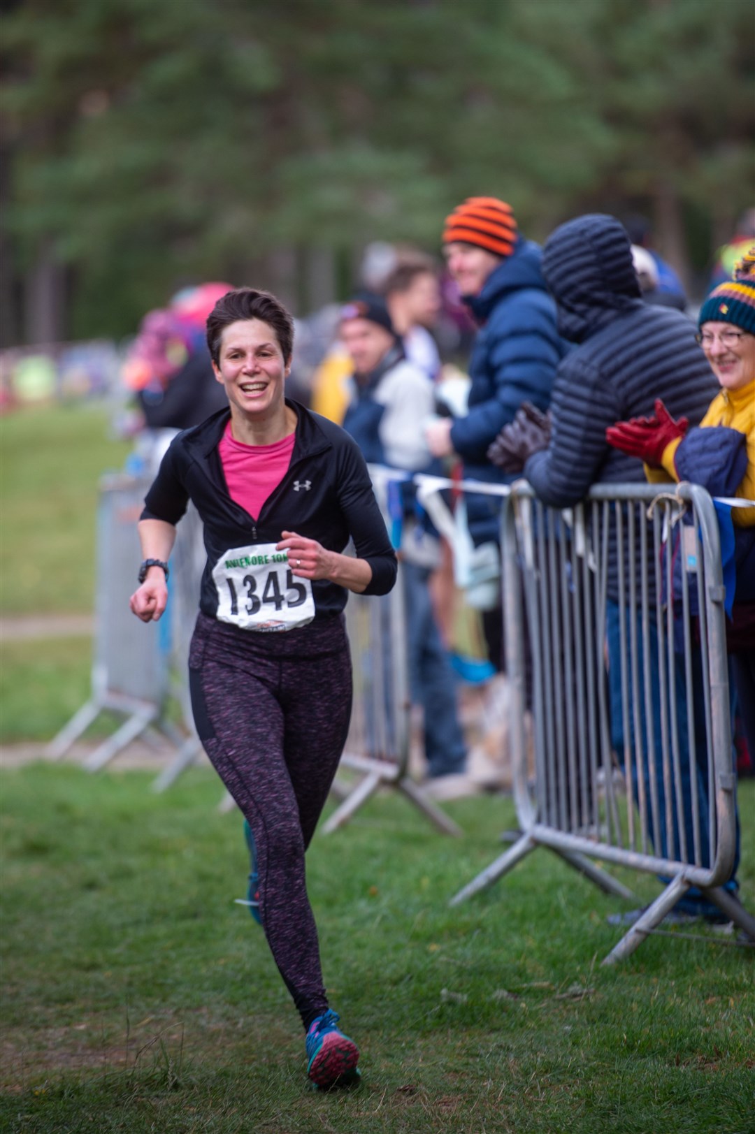 Still managing to provide a beaming smile after 10K. Picture: Callum Mackay.