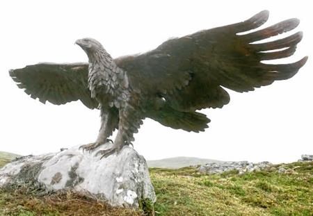 Tom Mackie's stunning golden eagle which overlooks Glendoe
