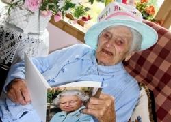 Dorothy Vardy who recently celebrated her 107th birhday and is the strath's oldest resident