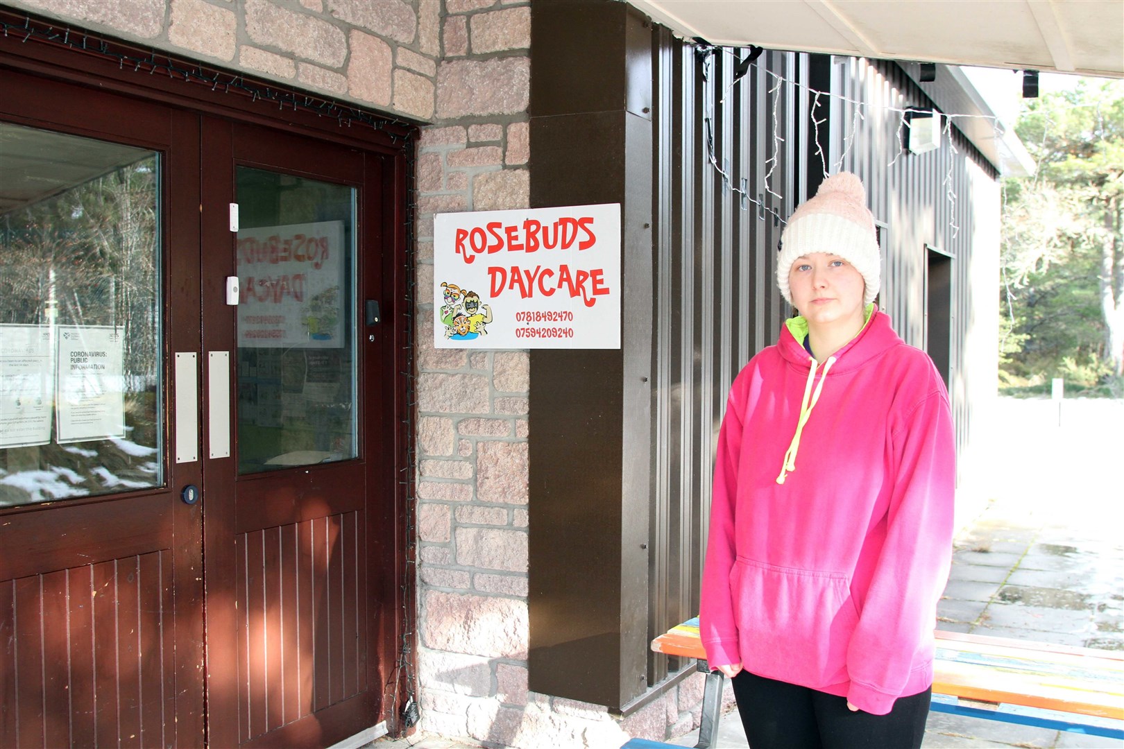 Michaela McGarvey outside of Rosebuds in February, earlier this year.
