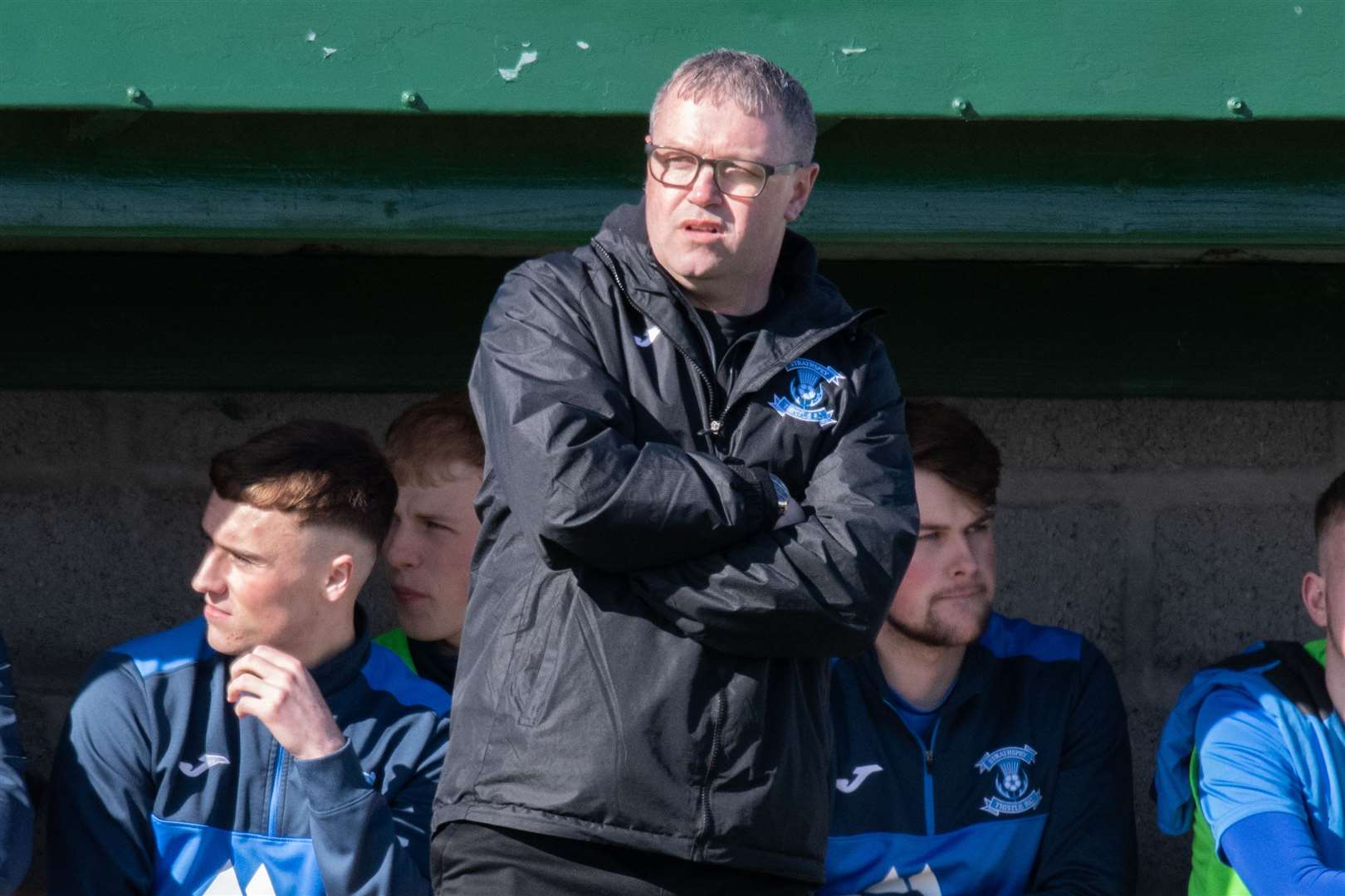 Strathspey manager Charlie Brown hopes to have his full squad available for their season opener against Forres Mechanics. Picture: Daniel Forsyth.