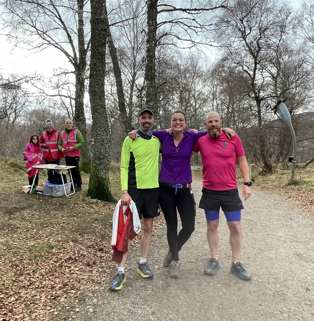 Dynamic trio: Tom Angel, Becky Davies and David Scott