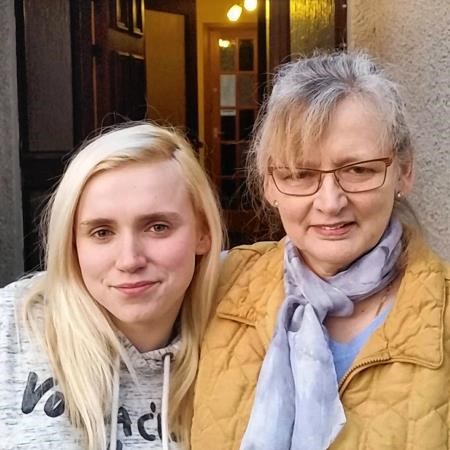 Karen with her daughter Eleanor, (22)
