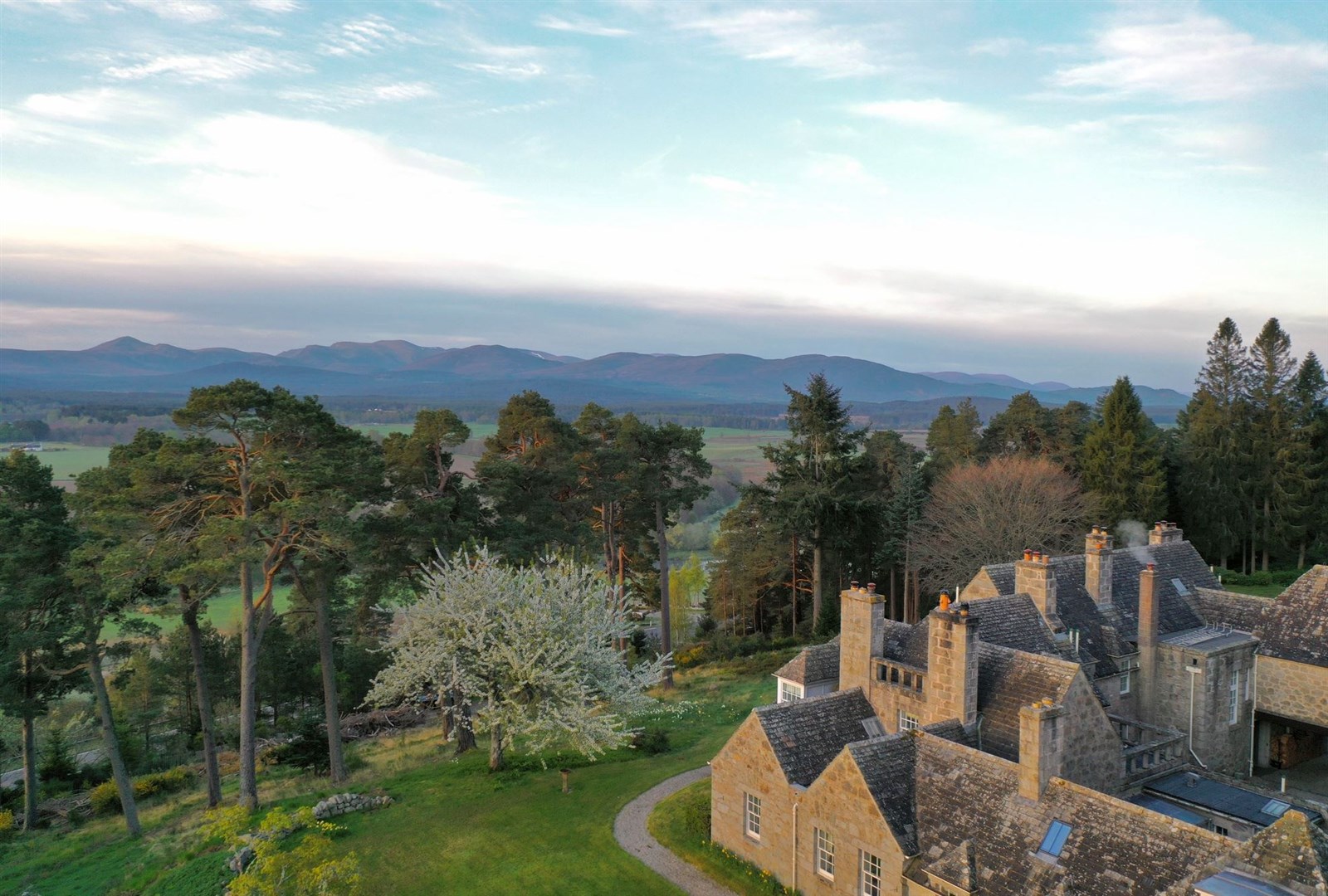 The property has some of the most stunning views in the Cairngorms National Park.