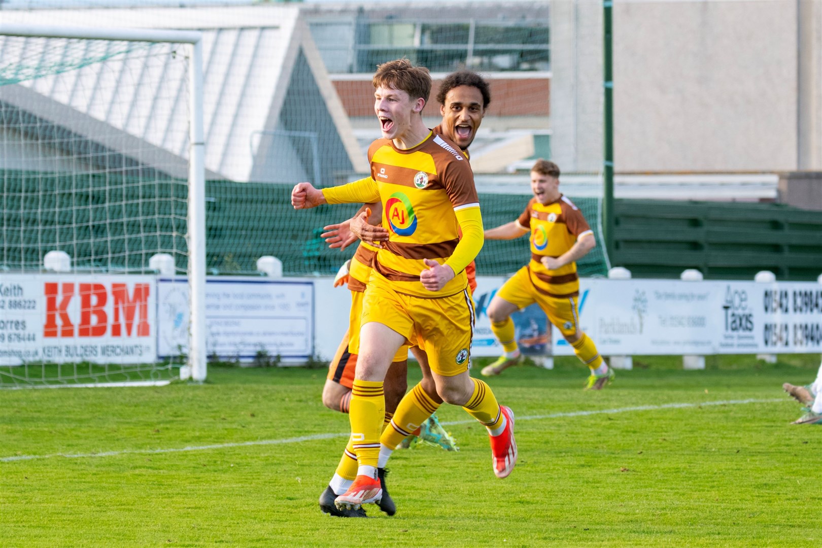 Matt Jamieson netted a stunner for Forres Mechanics. Picture: Beth Taylor