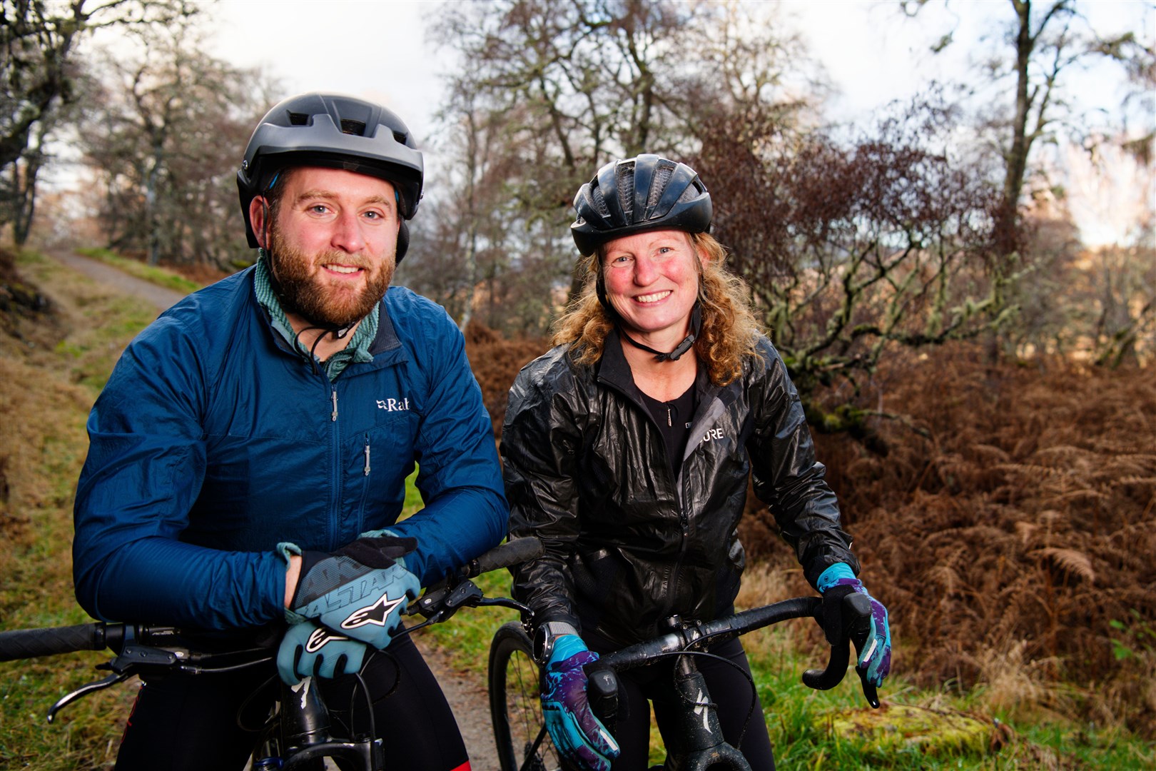 New Adventure Show presenters Calum Maclean and Marie Meldrum get on their bikes in the first episode of the new series.
