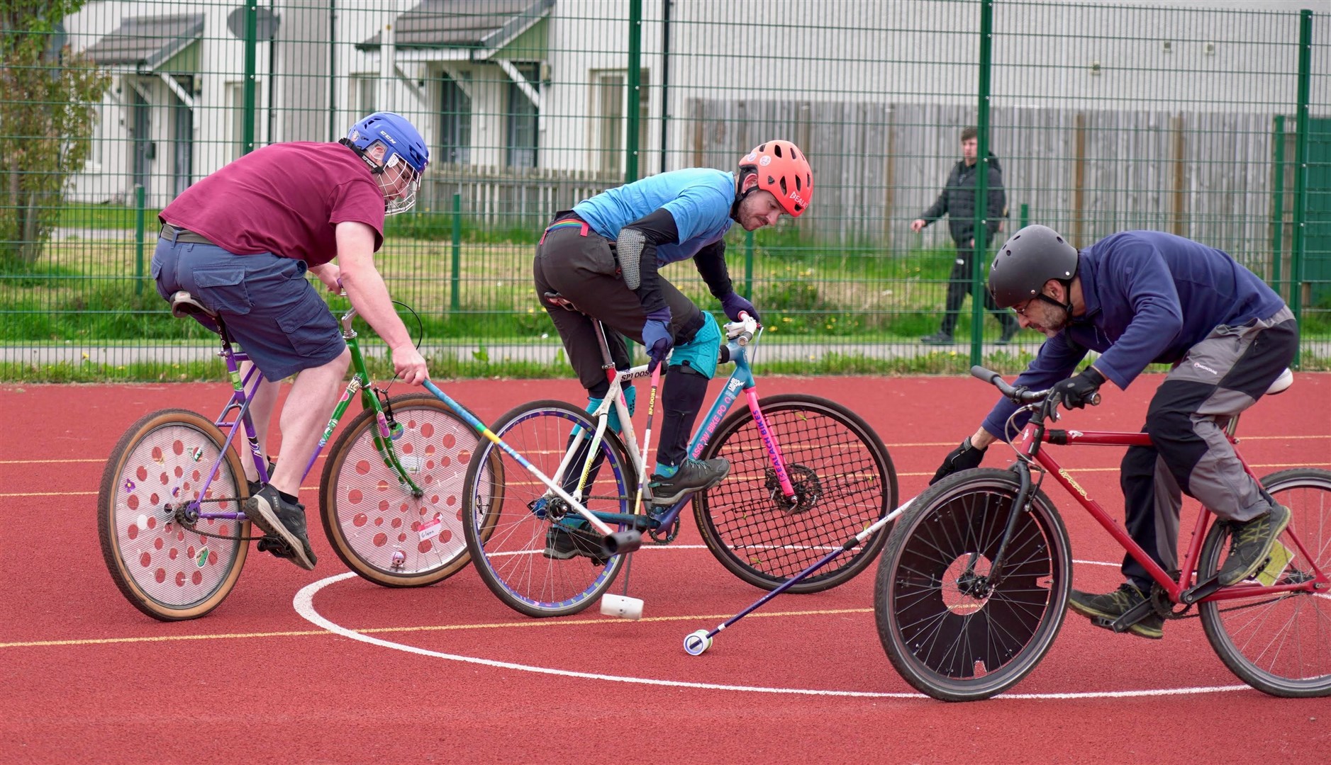 Inverness Bike Polo are one of the returning clubs putting on a session for Leap Sports Scotland's Festival Fortnight 2024. Picture: Chak Hin Leung