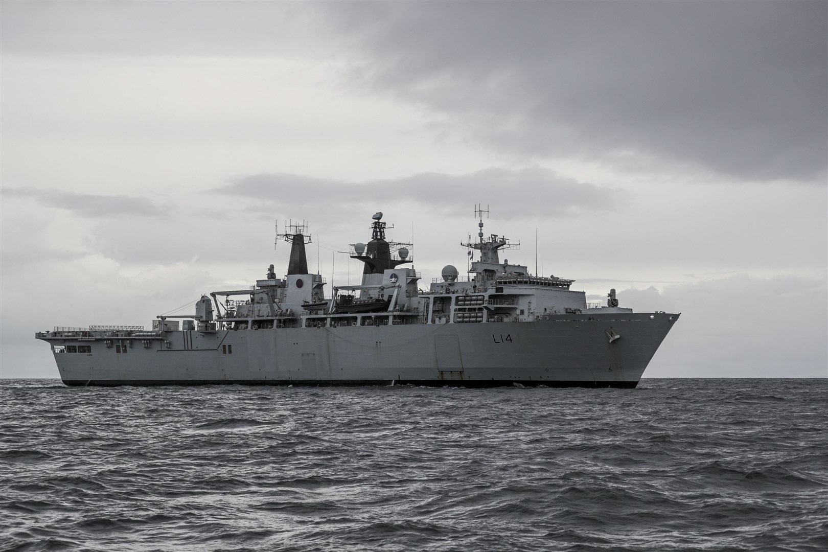 HMS Albion at Loch Ewe during a previous Joint Warrior.