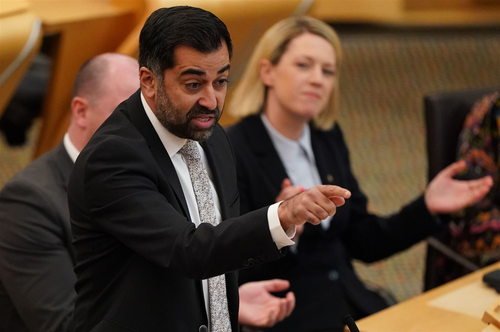 Humza Yousaf spoke to journalists on Tuesday (Andrew Milligan/PA)