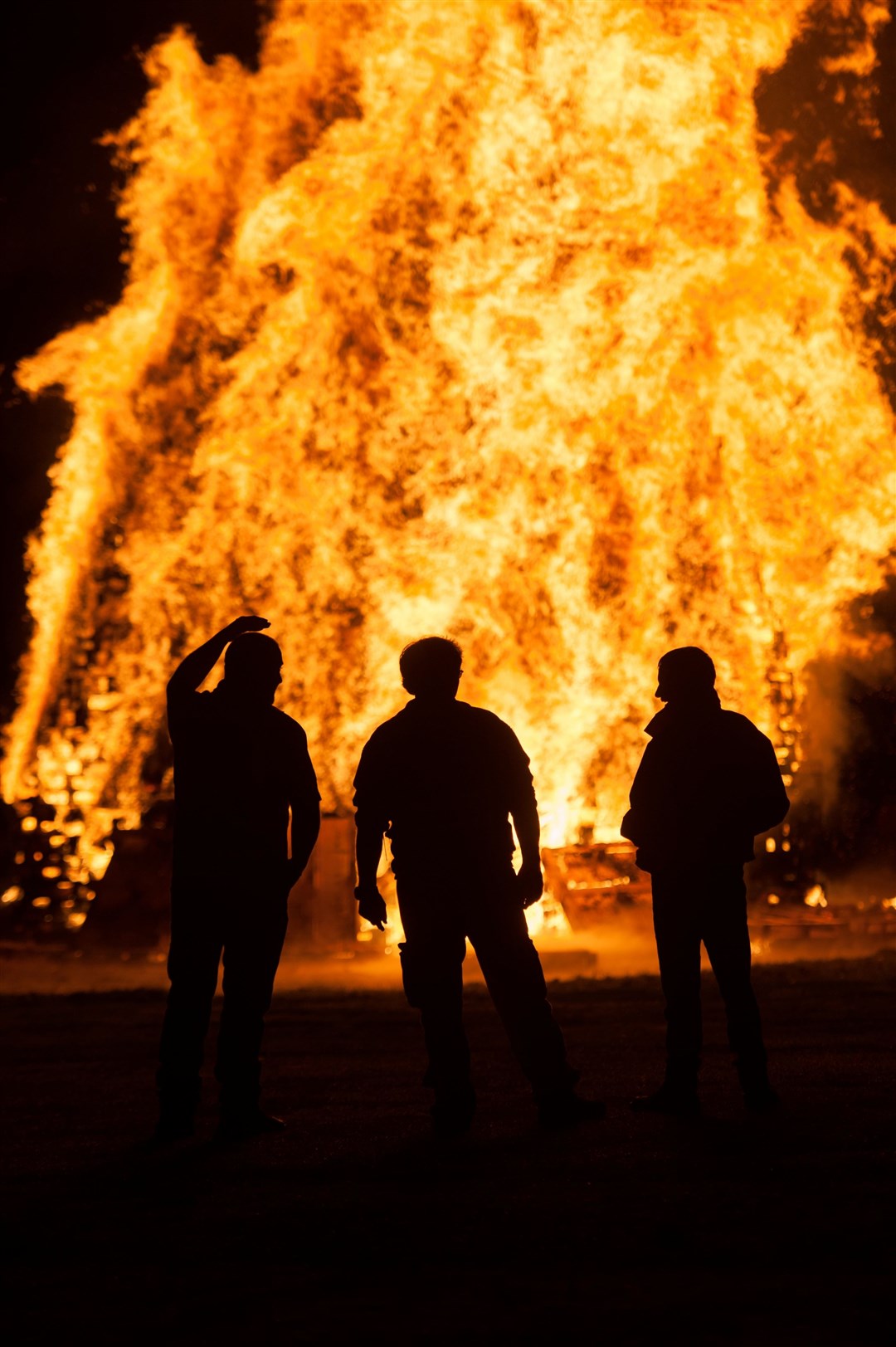 Inverness bonfire/fireworks display in Bught Park. Picture: Callum Mackay.