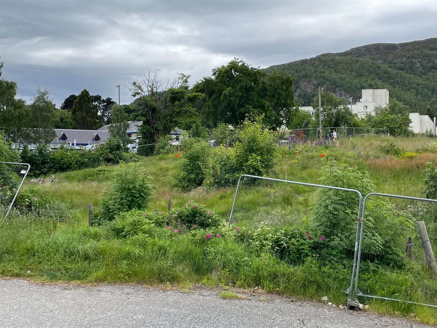The site that has become an eyesore in central Aviemore.