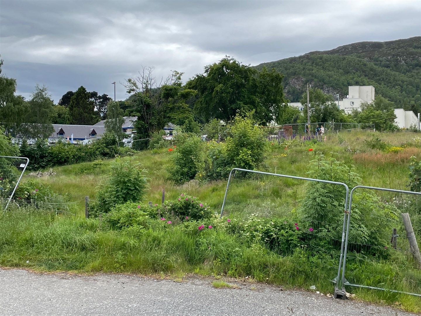 The site which has become an eyesore in the centre of Aviemore.