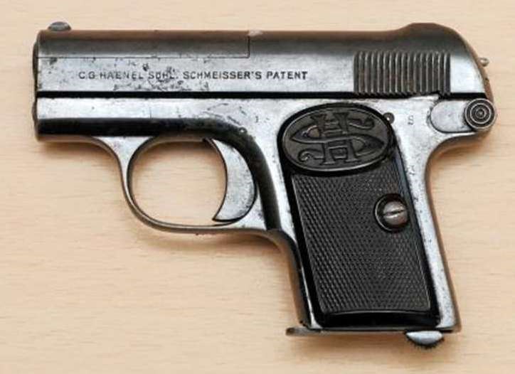 A Haenel Schmeisser 6 gun similar to that used to shoot Alistair Wilson.