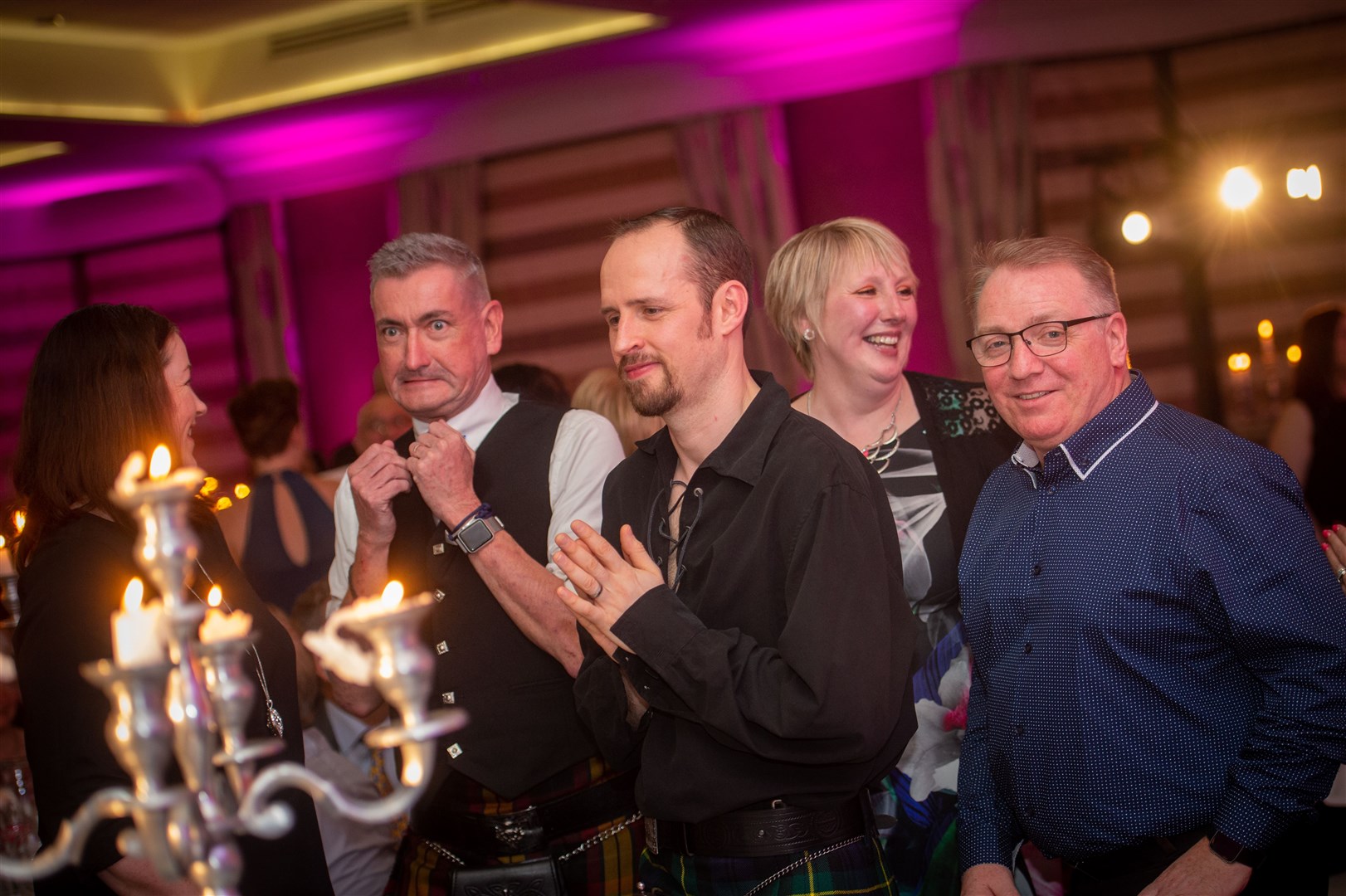 Inverness Airport manager Graeme Bell (left) enjoyed himself. Picture: Callum Mackay