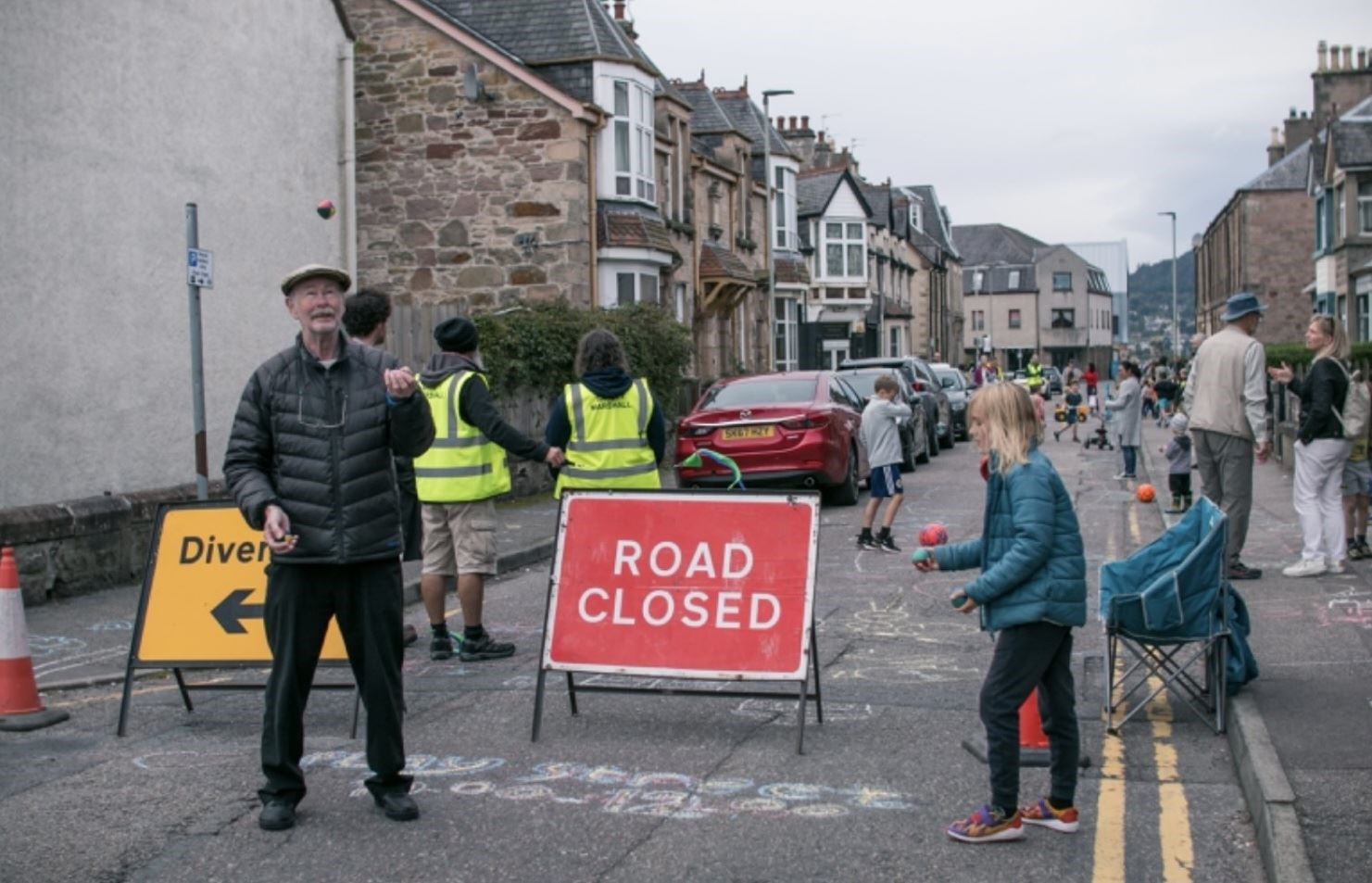 Charles Street in Inverness was closed for two hours to allow the trial to take place. Photo: Katie Nonle