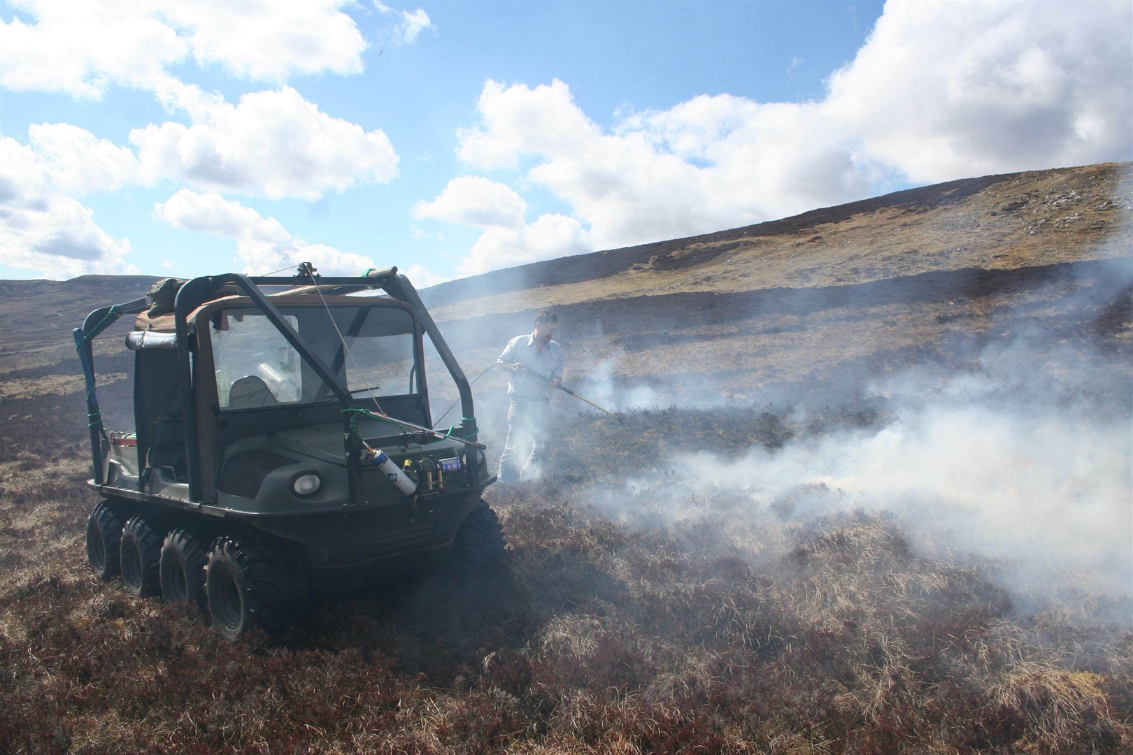 FIRE FOGGER: Jamie Williamson at Alvie Estate wins £19,000 for vital wildfire control gear.