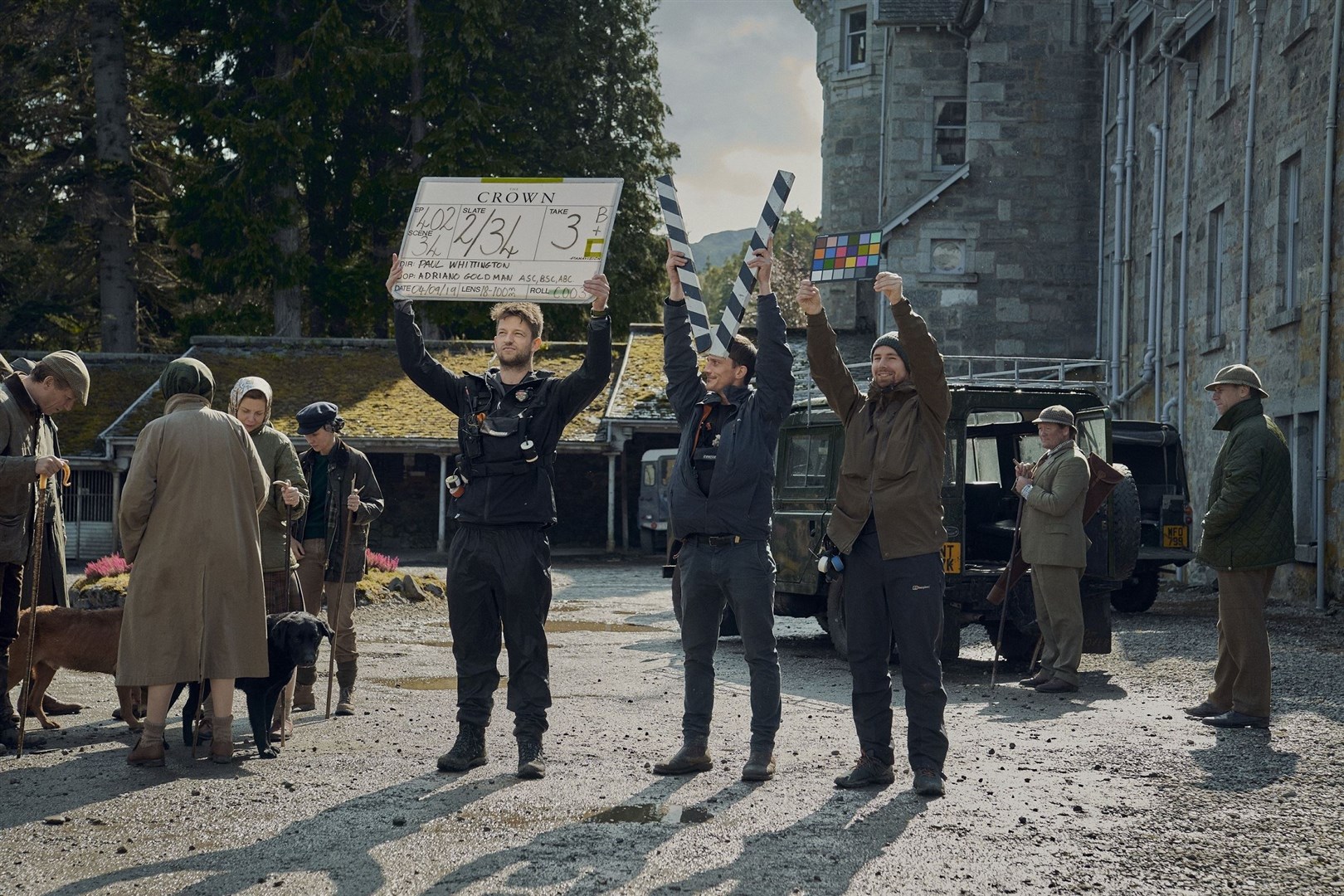 Picture shows: Filming Location: Ardverikie Estate, Kinloch Laggan Newtonmore Inverness-shire. BEHIND THE SCENES