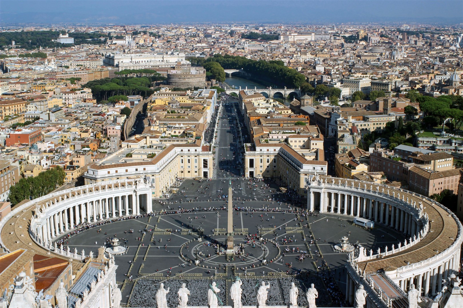 St Peter’s Square and the Via della Conciliazione (Alamy/PA)