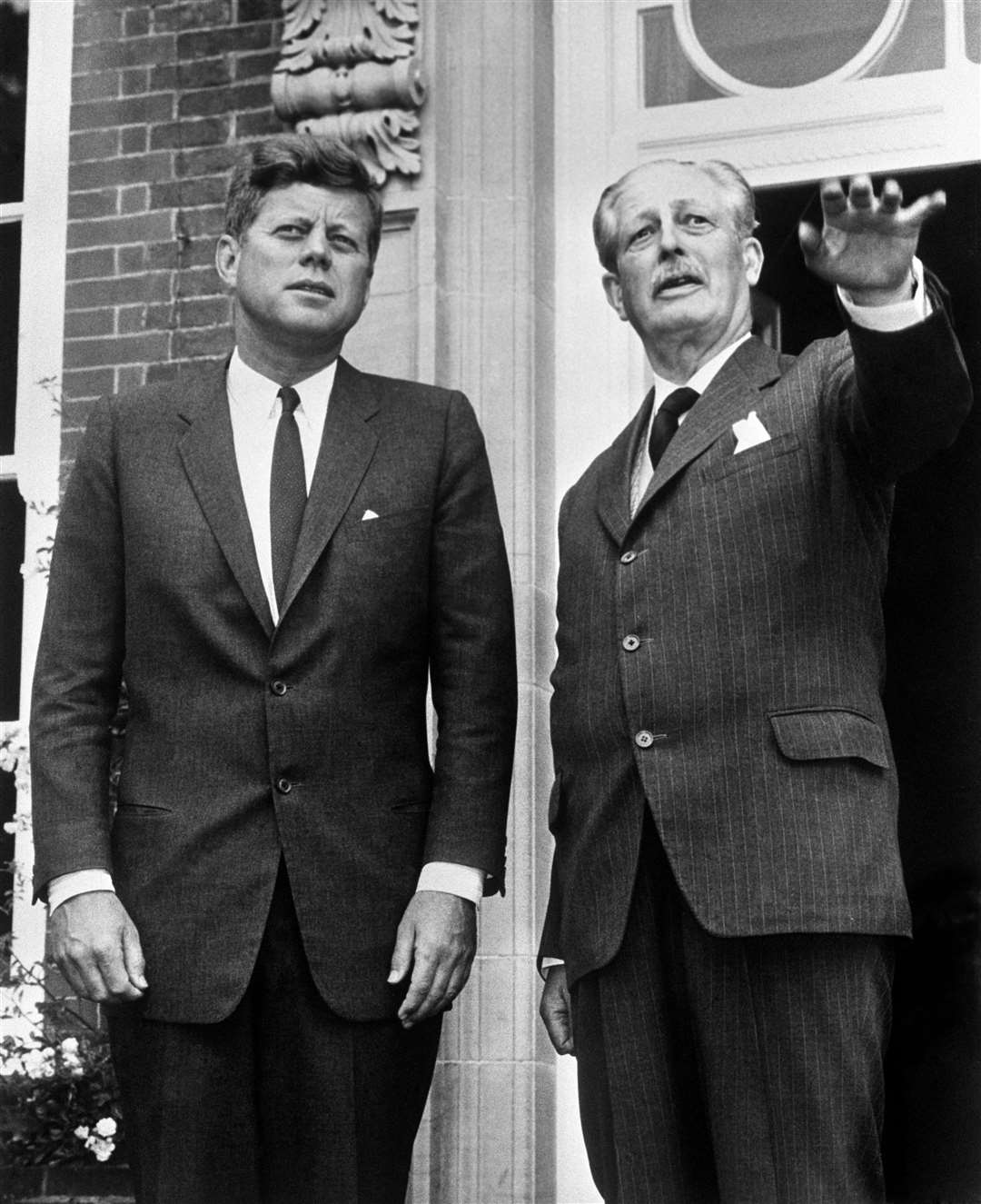 Then prime minister Harold Macmillan pictured with US President John F Kennedy in 1963 (PA)