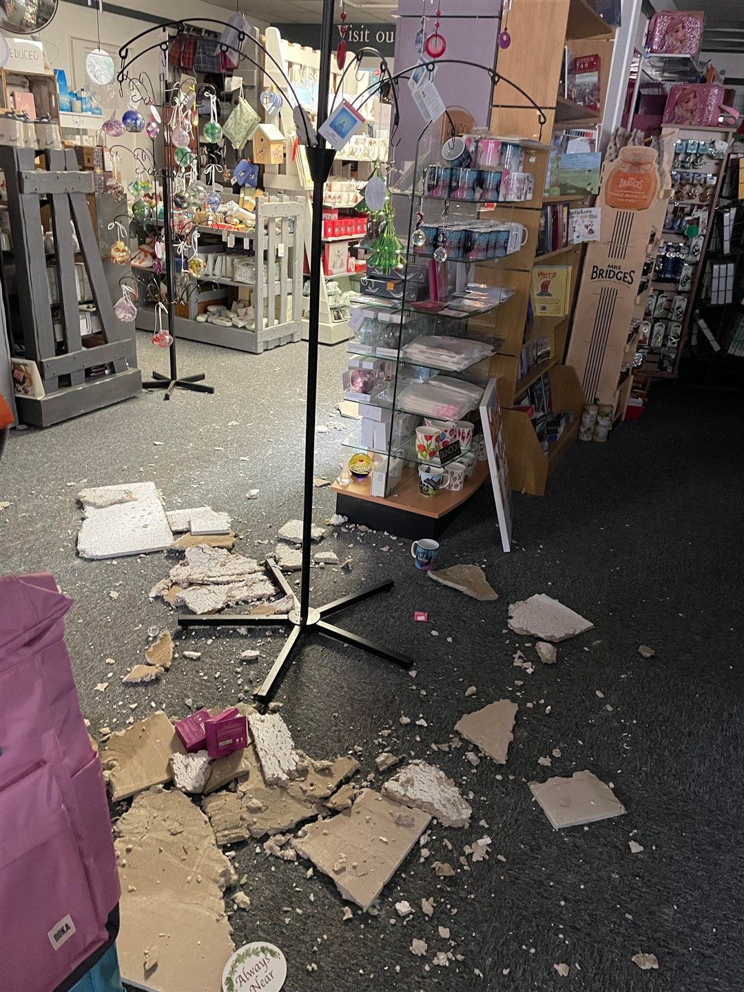 Trashed: the storm has closed the shop indefinitely