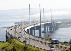 Night time works for Kessock Bridge
