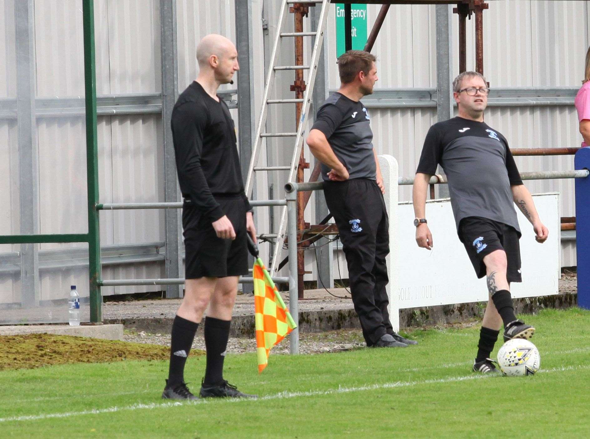 Jags boss Charlie Brown (right) has been left frustrated by the lack of competitive football.