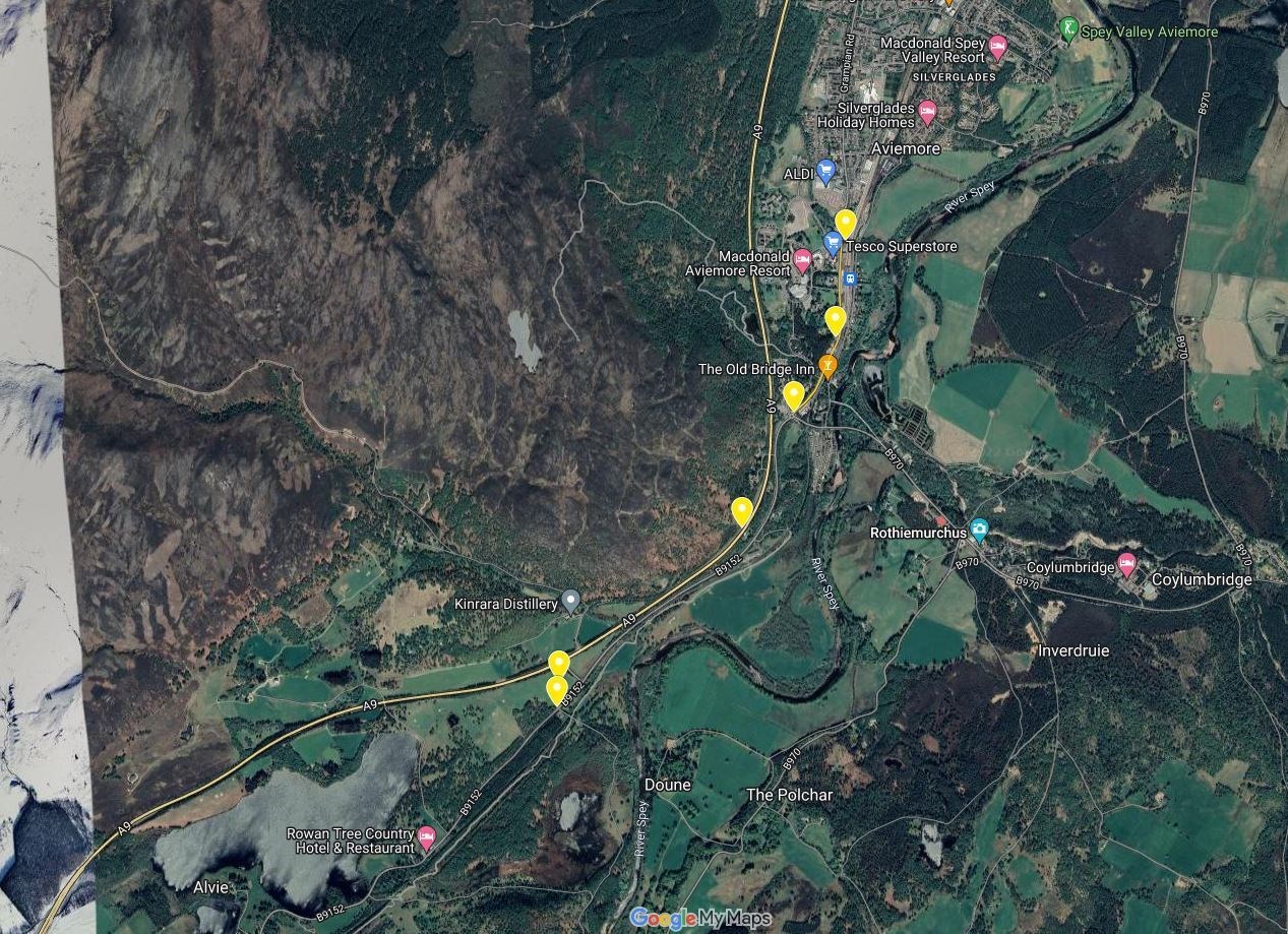 A map showing the last known movements of Rodrigo Falcon. Map: Mhairi Longmuir.