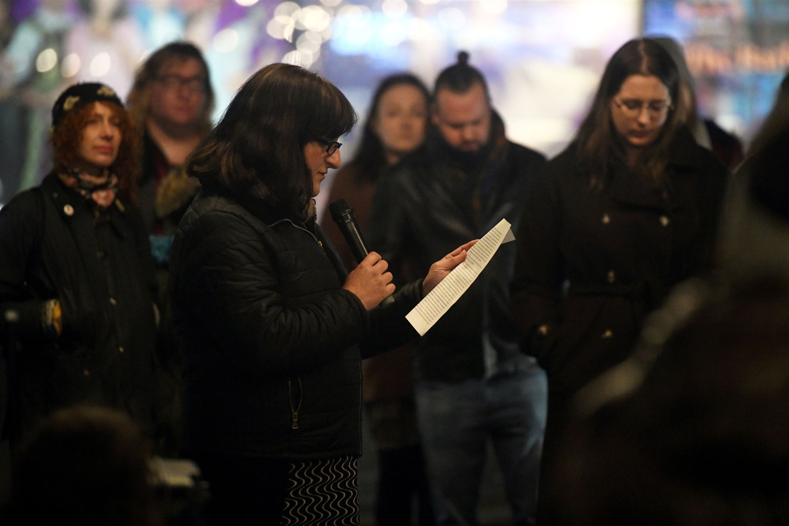 Councillor Sarah Fanet was one of the attendees, and made a speech early in the event. Picture: James Mackenzie