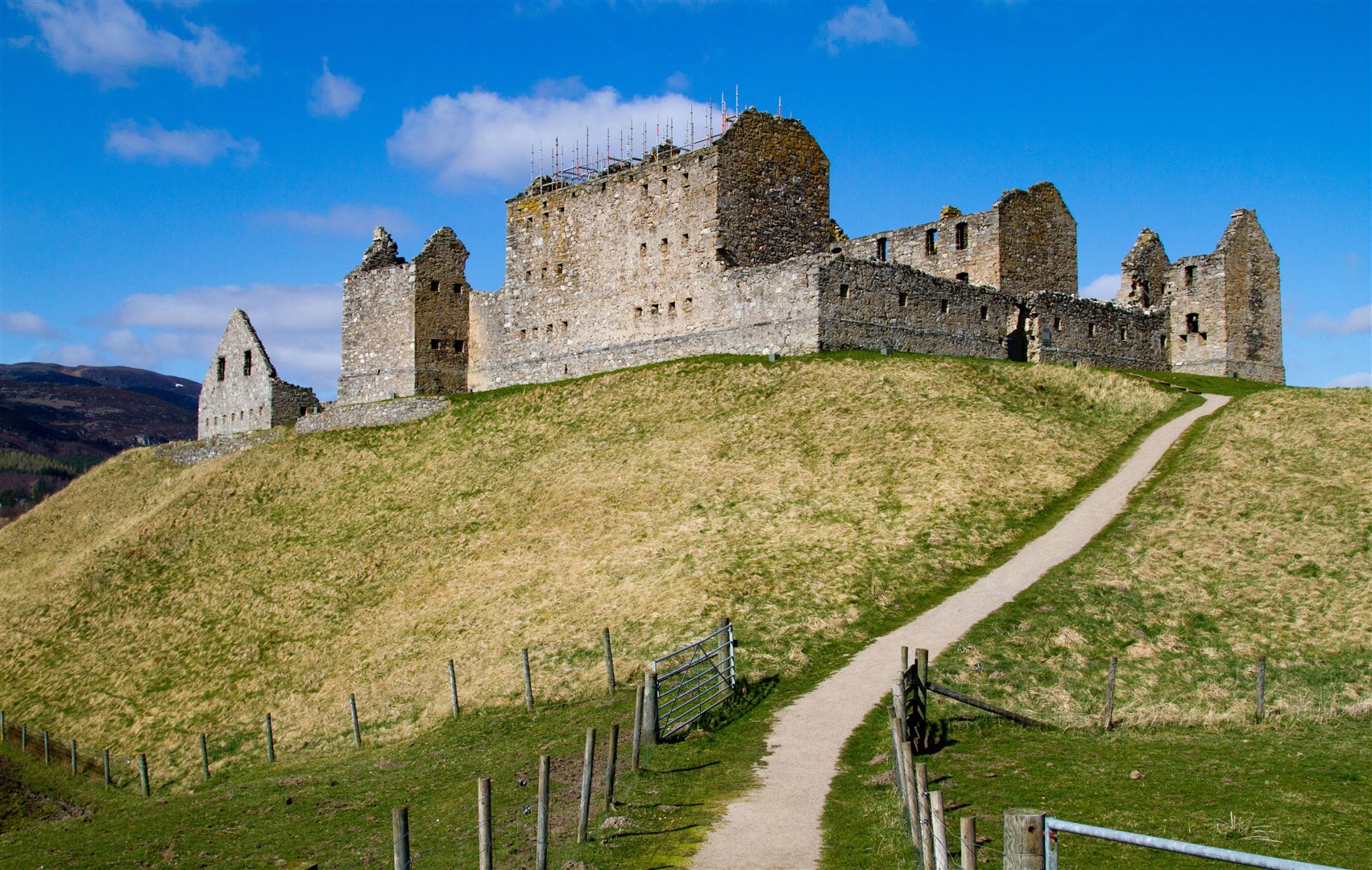 Ruthven Barracks is a popular draw in Badenoch.