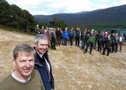 Glenfeshie factor Thomas MacDonell with national park convener David Green and others.