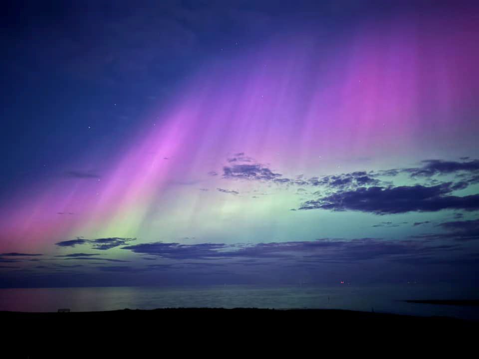 A wonderful display of colours in Brora sent by Mark Stanford.